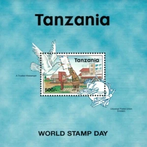 Tanzania 1998 - World Stamp Day, UPU - Souvenir Stamp Sheet - Scott #1728 - MNH - Picture 1 of 1