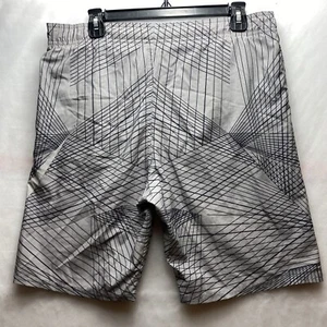 Pantalones cortos deportivos abstractos Nike para hombre talla S gris mezcla de poliéster - Imagen 1 de 6