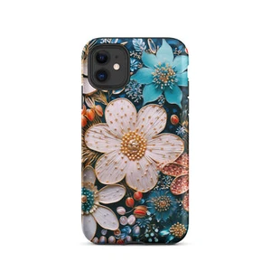 Floral Matte Tough Case for iPhone® - Picture 1 of 20