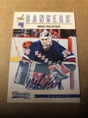 2012-13 Classics Signatures Autographs #134 Mike Richter - Image 1 of 2
