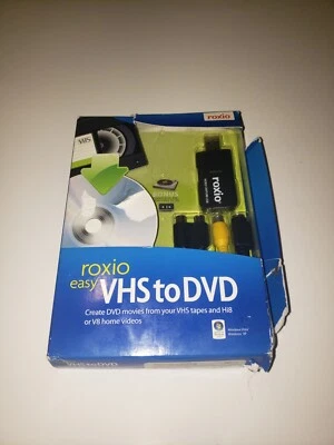 New Roxio Easy VHS to DVD Converter Home Video Windows Vista XP VHS Hi8 V8 - Image 1 of 4