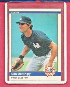 1984 Fleer #131 Don Mattingly RC New York Yankees Baseball Rookie Card - Picture 1 of 3