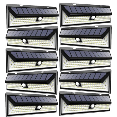 118 LED Solar Power Lights Outdoor PIR Motion Sensor Garden Security Wall Lamp - Image 1 of 4