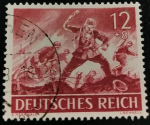 Germany: 1943 Hero Memorial Day, 12+8 Pfg. (Collectable Stamp). - Picture 1 of 1