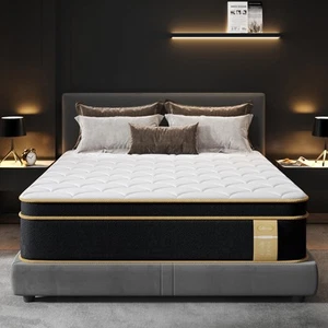 Full Size Mattress, 12 Inch Gel Memory Foam Hybrid Mattress Full Size in a Bo... - Picture 1 of 7