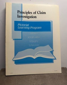 Pictorial Learning Principals Of Claim Investigation- Exam Manual- Fast Ship - Bild 1 von 4