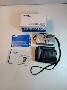 Samsung Maxima Zoom 100 GLM Quartz 38-100mm Zoom 35mm Camera Untested W/Case - Picture 1 of 24