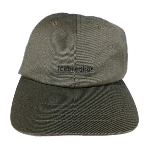 Icebreaker Strapback Mütze 6 Panel Wollmischung geruchshemmend dunkelgrün NEU - Bild 1 von 15