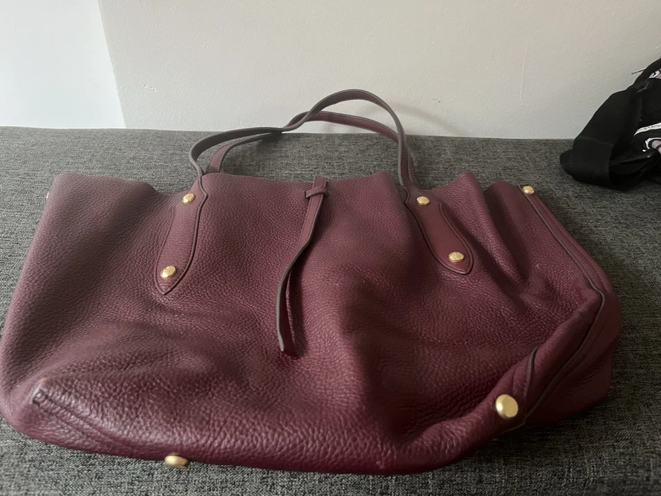 Bolso de Mano Annabel Ingall Berenjena Shopper Cuero Guijarro Foto 1 de 4