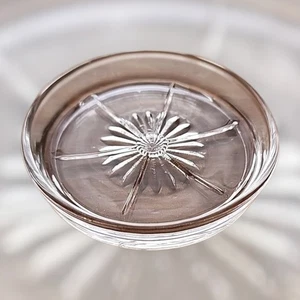Hazel Atlas Clear Glass Coaster 3.25" Diameter Vintage - Picture 1 of 15