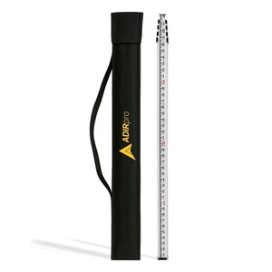 AdirPro Asta di livellamento telescopica in alluminio 16 piedi bifacciale con livella a bolle - Foto 1 di 3