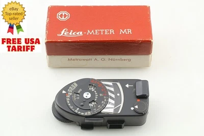 Medidor de luz Leica MR-4 MR4 negro probado [COMO NUEVO en caja] para M2 M3 M4 de JAPÓN Foto 1 de 4