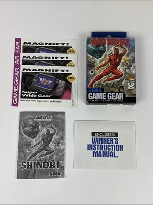 *BOX & MANUAL ONLY* Shinobi Sega Game Gear Game OK Condition  - Image 1 of 4