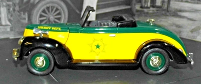 Liberty Classics 1:24 Die Cast  1940 Ford Roadster Sheriff's Car Bank w/box - Image 1 of 4