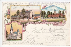 BRANDENBURG, POTSDAM DISTRICT, LITHO GREETING FROM GÜTERGOTZ, STAHNSDORF, 1899 - Picture 1 of 2