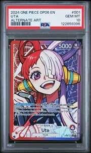 One Piece Uta OP06-001 Wings Of The Captain PSA 10 - Imagen 1 de 2