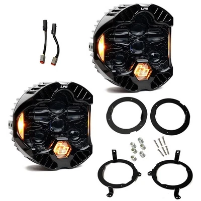 Baja Designs® DOT LP6 Headlight Kit (Amber DRL) for Jeep Wrangler JL & Gladiator - Image 1 of 4