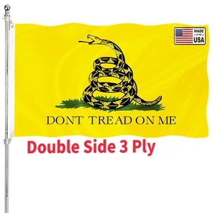 Dont Tread On Me Flag 3x5 Outdoor 240D Heavy Polyester Duty Double Sided 3 Pl... - Picture 1 of 7