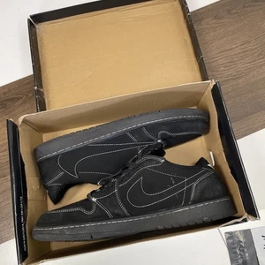 Uomo 12 Air Jordan 1 Retro Low OG SP x Travis Scott Black Phantom in scatola originale - Foto 1 di 21