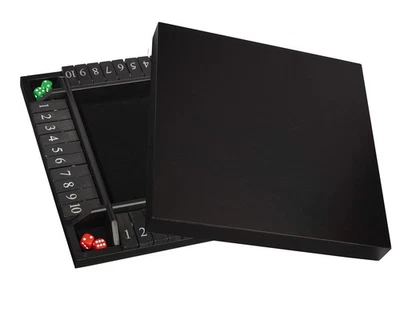 WE Games 4 Player Shut The Box(TM) Dice Game with Lid, Black Stained Wood, Large - Image 1 of 4