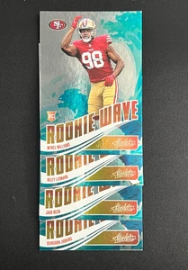 4 Karten Insert Lot 2025 Rookie Wave Judkins, Williams Beck und Leonard - Bild 1 von 2