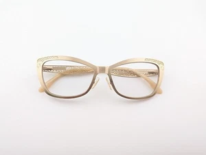 BCBGMAXAZRIA Eyeglasses, Frames Only, Beatriz, 51-15-135, Metal, Gold, Cat Eye - Picture 1 of 20