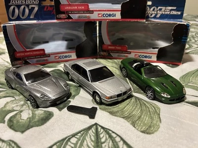 Corgi James Bond Jaguar XKR BMW 750 Aston Martin Die Another Day VGC bundle x 3 - Image 1 of 4