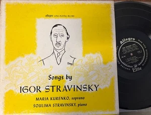 MARIA KURENKO - SOULIMA STRAVINSKY / STRAVINSKY songs / ALLEGRO - Imagen 1 de 1