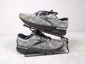 Brooks Mens Adrenaline GTS 21 1103491D135 White Running Shoes Sneakers Sz 11 D - Picture 1 of 6