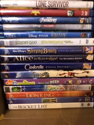 Lot 16 Blu-ray / DVD Slips Empty Cases Disney Marvel VG-Mint  (EMPTY case) - Image 1 of 4