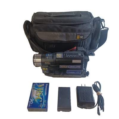 JVC GR AXM-230 Camcorder Case Logic Power cord NEW Battery Tape LCD 400x Zoom - Image 1 of 4