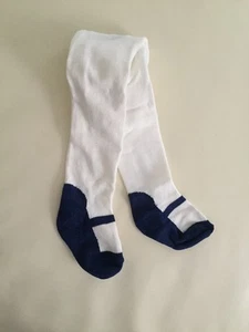 Nuevas medias tejidas de algodón peinadas con zapatos sintéticos para bebés niñas... ¡tan suaves! 0-9 meses - Imagen 1 de 12
