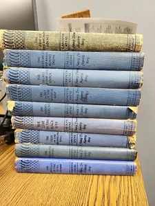 Nancy Drew Book Lot Of 9 Blue Cover 1930-1951 Fair See Pics - Imagen 1 de 12