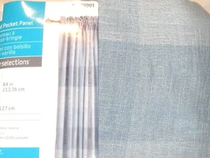 Panel de control mineral Kenna cortina azul selecciones de estilo 50" x 84L nuevo en paquete - Imagen 1 de 3