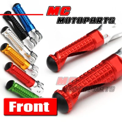 CNC MPRO Front Foot Pegs Footrest For Honda CBR600F CB600 Hornet CBR600 CBR250RR Foto 1 de 4