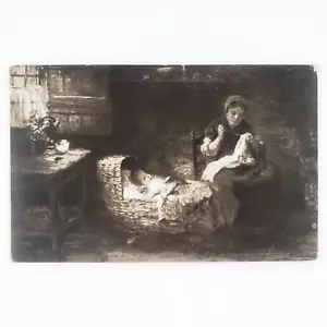 Postal de pintura de cabaña Jozef Israel c1910 arte holandés Museo Corcoran DC B1484 - Imagen 1 de 5