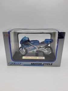Welly 1:18 Scale, Yamaha TZ250M, Blue Diecast Model Motorcycle With Box. - Picture 1 of 24