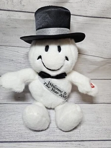 Vtg Smiley Face Collectible Millennium Plush Year 2000 Tickle Wiggle WORKS! - Picture 1 of 10