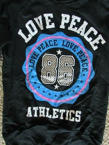 NEW/tags unworn LOVE PEACE ATHLETICS size Small long sleeved shirt - Picture 1 of 5