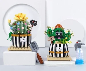 LOZ Cactus Potted Plant Building Blocks 1245 1246 Decor Mini Building Bricks Toy - Picture 1 of 16