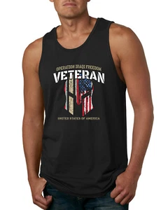 Operation Iraqi Enduring Freedom Color Black Men Tank Top - Picture 1 of 6