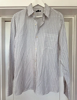 Vintage Sisley para hombre a rayas con botones talla L Foto 1 de 4
