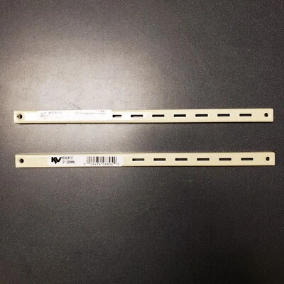 [PAR DE 2] Knape & Vogt 80 Series 12" Almendra Montaje en Pared Ranura Estantería Estándares Foto 1 de 4