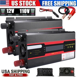 16000W/6000W Auto Wechselrichter DC 12V auf AC 110V Sinuswellenkonverter USB Port - Bild 1 von 48