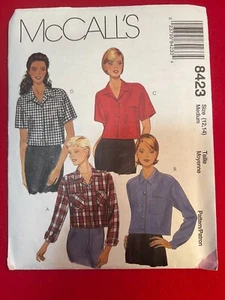 McCall's 8423,CUT, Complete, Size Medium, Misses' Tops - Picture 1 of 2