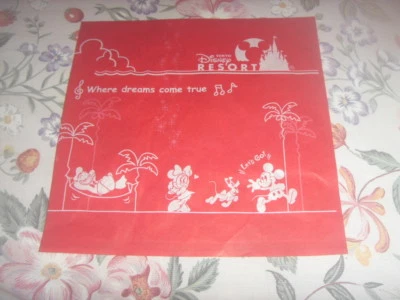 Brand New 2 Tokyo Disney resort food paper for cheap sale *Free Post - Image 1 of 2