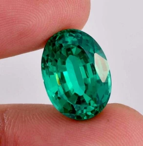 8x10 MM Natural Green Zambian Emerald Oval Cut Loose Gemstone GIT Certified AAA - Picture 1 of 5