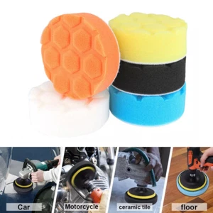 5PCS Hex Style Polishing Pad DA Orbital Rotary Polisher 3/5/7inch Buffing Sponge - Picture 1 of 13