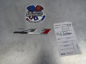 Genuine GM OEM 2012-2015 Camaro "ZL1" Decklid Trunk Emblem 22830719 FC10 - Picture 1 of 3