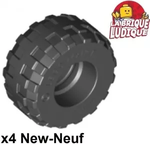 Lego 4X Tire 24X12 R Balloon Black 56890 New - Picture 1 of 1
